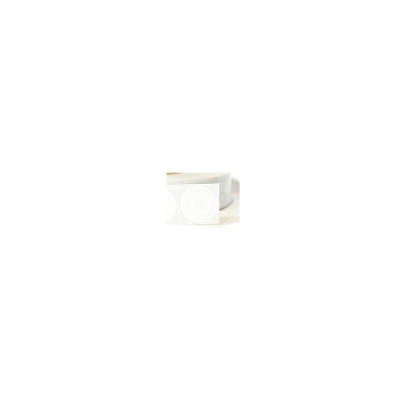 SPECIAL OFFER: 25MM ROUND NFC STICKER WITH WHITE PVC FRONT - NTAG216