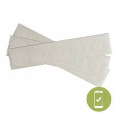 29MM ROUND NFC STICKER WITH WHITE PVC FRONT - NTAG213