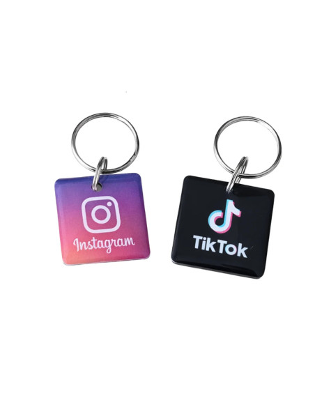 Pack llaveros NFC Instagram + TikTok (RRSS) | NFC Stock