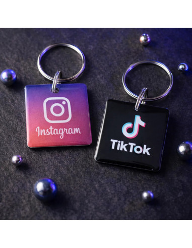 Pack llaveros NFC Instagram + TikTok (RRSS) | NFC Stock
