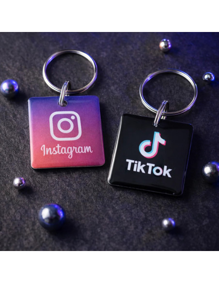 Pack llaveros NFC Instagram + TikTok (RRSS) | NFC Stock