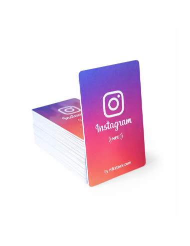 Tarjeta NFC Instagram para negocios | NFC Stock