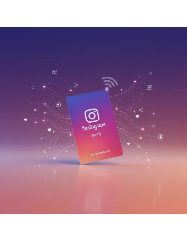 Tarjeta NFC Instagram para negocios | NFC Stock