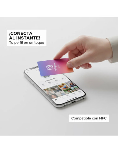 Tarjeta NFC Instagram para negocios | NFC Stock