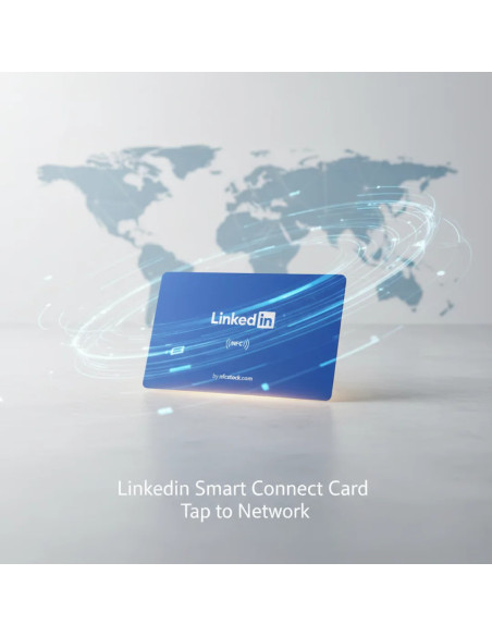 Tarjeta de visita NFC LinkedIn para networking | NFC Stock