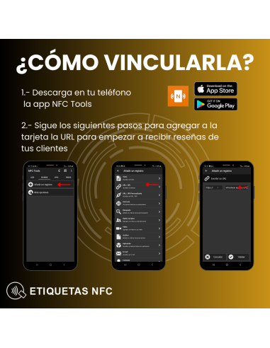 Pack display + tarjeta NFC reseñas Google | NFC Stock