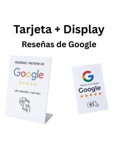 Google Reviews NFC Bundle Display + Card | NFC Stock 2