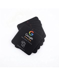 NFC Google Review Sticker 10x10 cm | Metal-Ready 2